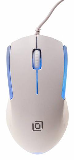 Мышь Оклик 245M белый оптическая (1000dpi) USB (3but) фото 6