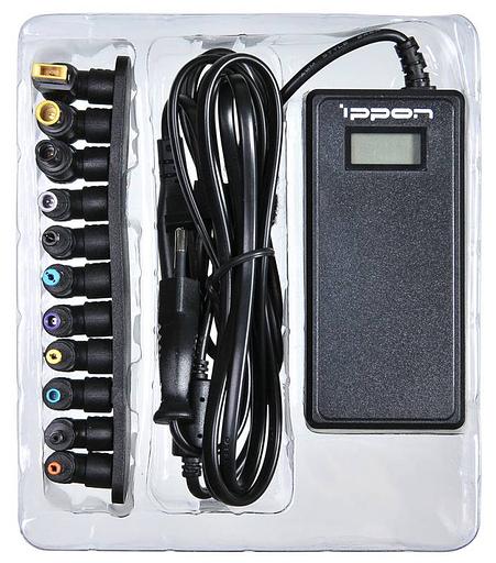 Блок питания Ippon D90U автоматический 90W 15V-19.5V 11-connectors 4.5A 1xUSB 2.1A от бытовой электросети LСD индикатор фото 6