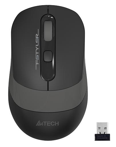 Мышь A4Tech Fstyler FG10S черный/серый оптическая (2000dpi) silent беспроводная USB (4but) фото 2