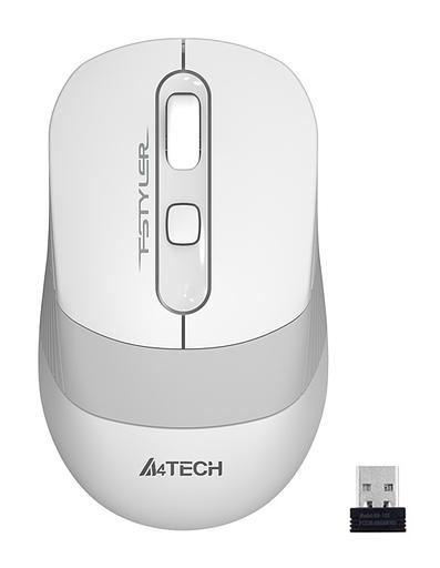 Мышь A4Tech Fstyler FG10 белый/серый оптическая (2000dpi) беспроводная USB (4but) фото 2