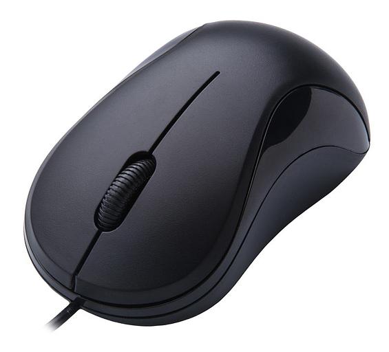 Мышь Оклик 115S черный оптическая (1200dpi) USB для ноутбука (2but) фото 2