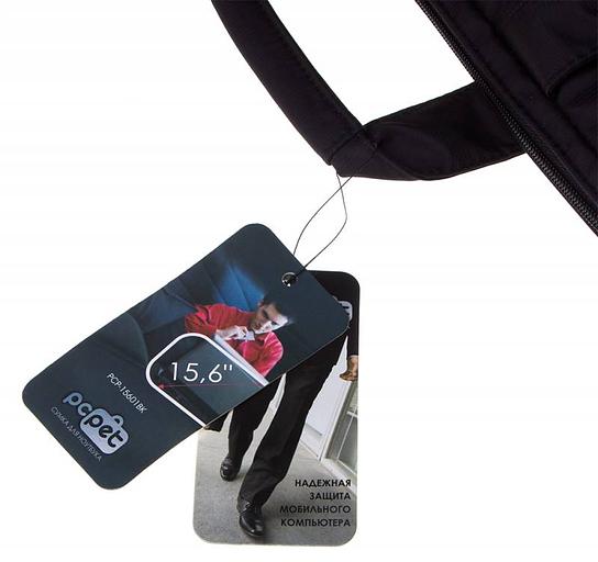 Сумка для ноутбука 15.6" PC Pet PCP-15601BK черный нейлон фото 8