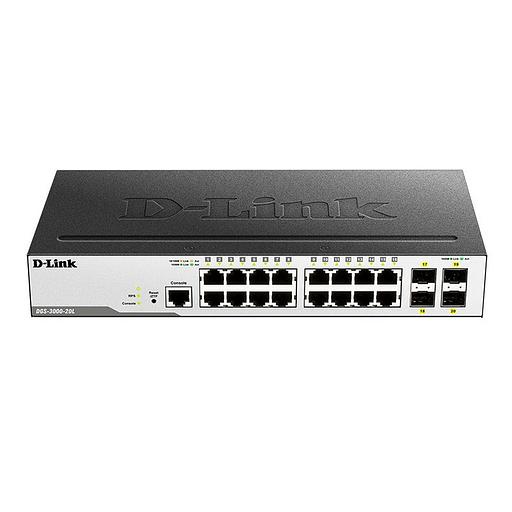 Коммутатор D-Link DGS-3000-20L/B1A 16G 4SFP управляемый фото 2