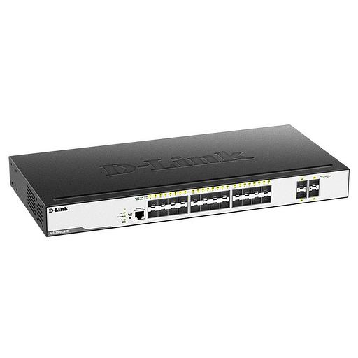 Коммутатор D-Link DGS-3000-28XS DGS-3000-28XS/B1A 24SFP 4SFP+ управляемый фото 1