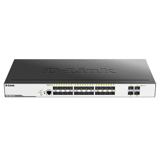 Коммутатор D-Link DGS-3000-28XS DGS-3000-28XS/B1A 24SFP 4SFP+ управляемый фото 2