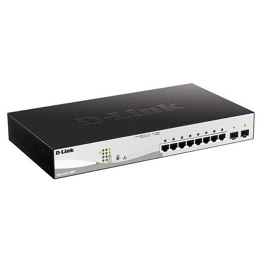 Коммутатор D-Link DGS-1210-10MP/F1A 8G 2SFP 8PoE 130W настраиваемый фото 1