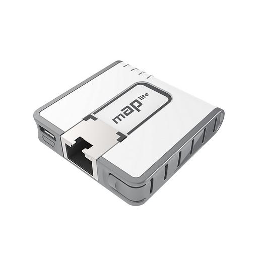 Точка доступа MikroTik mAP lite (RBMAPL-2ND) N300 10/100BASE-TX белый фото 2