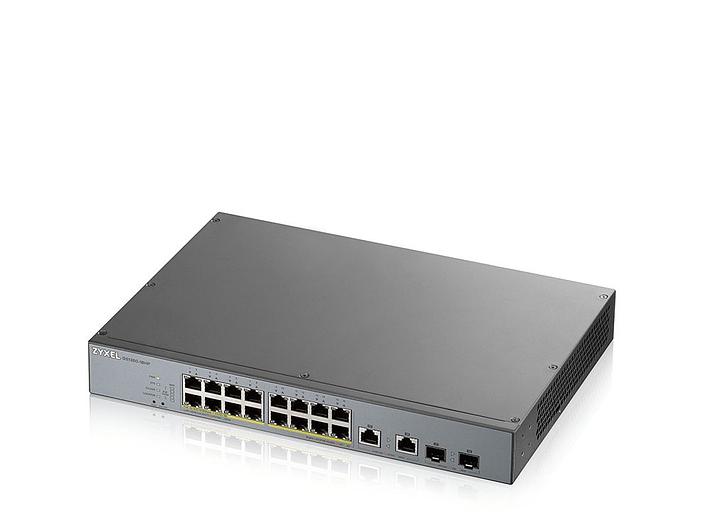 Коммутатор Zyxel NebulaFlex Pro GS1350-18HP-EU0101F 16G 16PoE+ 250W управляемый фото 1