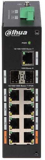 Коммутатор Dahua DH-PFS3211-8GT-120 8G 2SFP 6PoE+ 120W неуправляемый фото 2