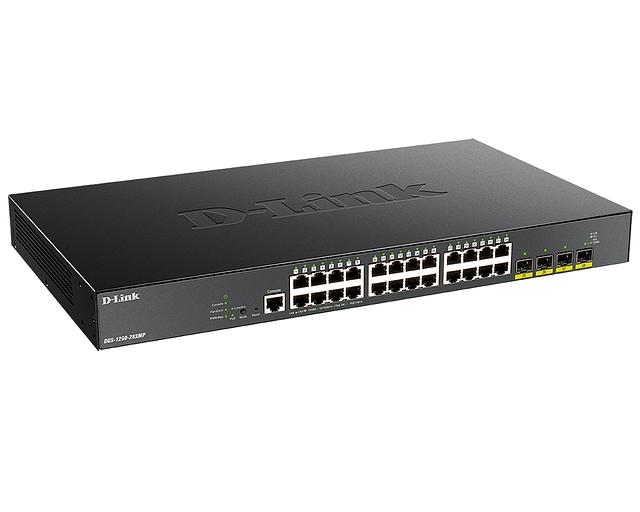 Коммутатор D-Link DGS-1250-28XMP DGS-1250-28XMP/A1A 24G 4SFP+ 24PoE 370W настраиваемый фото 1