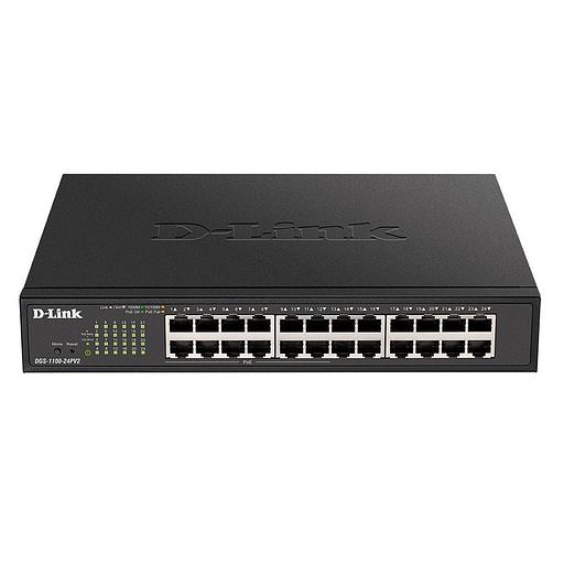 Коммутатор D-Link DGS-1100-24PV2/A1A 24G 12PoE+ 100W настраиваемый фото 2