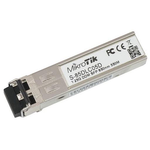 Трансивер MikroTik S-85DLC05D 1.25G SFP c 850nm Dual LC connector, with DDM фото 1