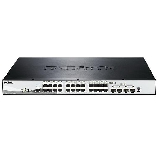 Коммутатор D-Link DGS-1510-28XMP/A1A 24G 24PoE+ 370W настраиваемый фото 2