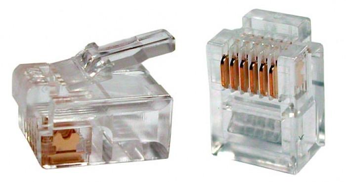 Разъем Ningbo TL-RJ-11 (упак.:100шт) фото 1