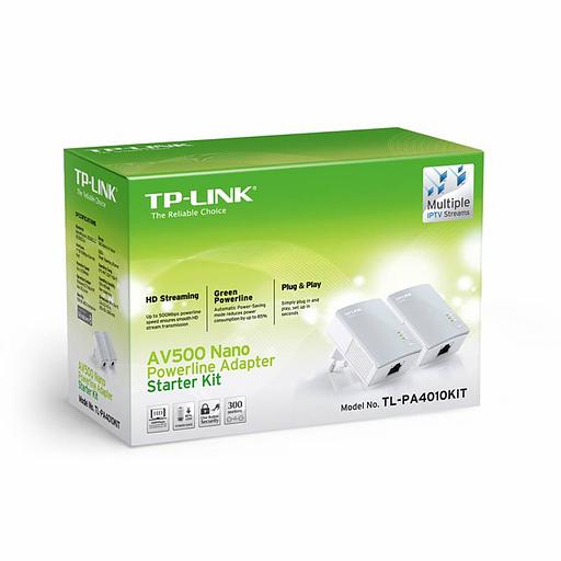 Сетевой адаптер Powerline TP-Link TL-PA4010KIT AV600 Fast Ethernet фото 3