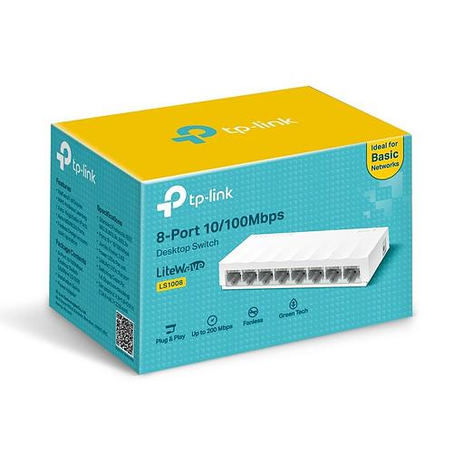 Коммутатор TP-Link LS1008 8x100Mb неуправляемый фото 2