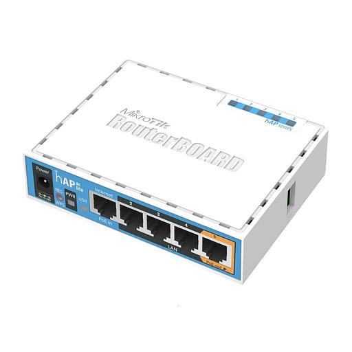 Роутер беспроводной MikroTik hAP ac lite (RB952UI-5AC2ND) AC750 10/100BASE-TX белый фото 1