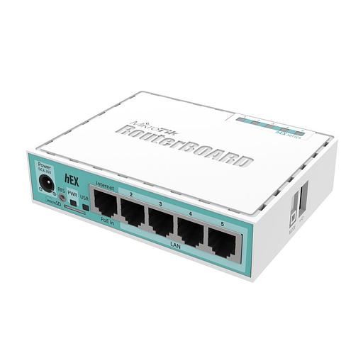 Роутер MikroTik hEX (RB750GR3) 10/100/1000BASE-TX белый фото 1