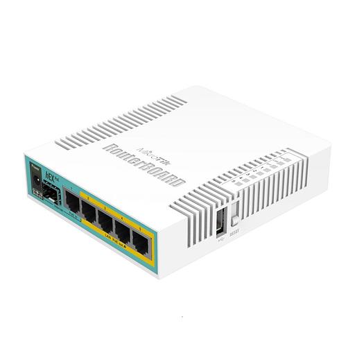 Роутер MikroTik hEX PoE (RB960PGS) 10/100/1000BASE-TX/SFP белый фото 1