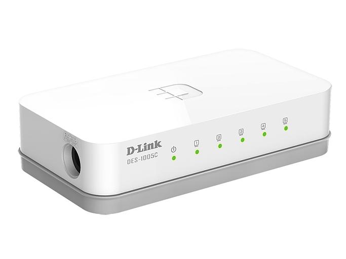 Коммутатор D-Link DES-1005C 5x100Mb неуправляемый фото 3