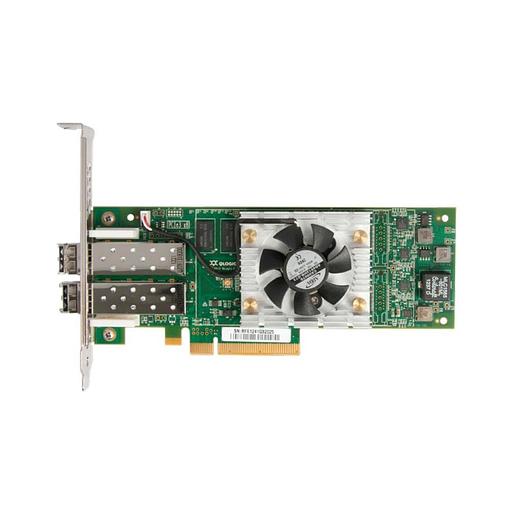 Контроллер Qlogic QLE2672-CK 16Gb Dual Port FC HBA x8 PCIe LC multi-mode optic активное охлаждение фото 1