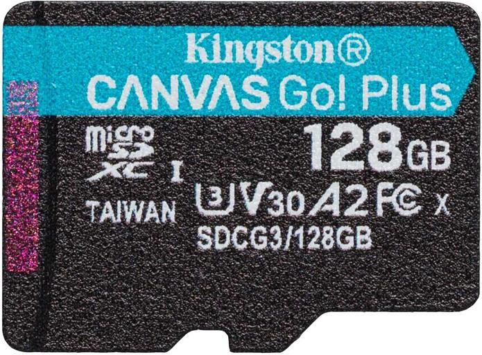 Флеш карта microSDXC 128Gb Class10 Kingston SDCG3/128GBSP Canvas Go! Plus w/o adapter фото 1