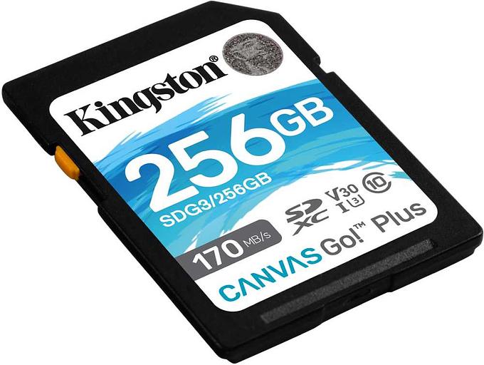 Флеш карта SDXC 256Gb Class10 Kingston SDG3/256GB Canvas Go! Plus w/o adapter фото 2