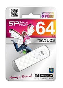 Флеш Диск Silicon Power 64Gb Ultima U03 SP064GBUF2U03V1W USB2.0 белый фото 3