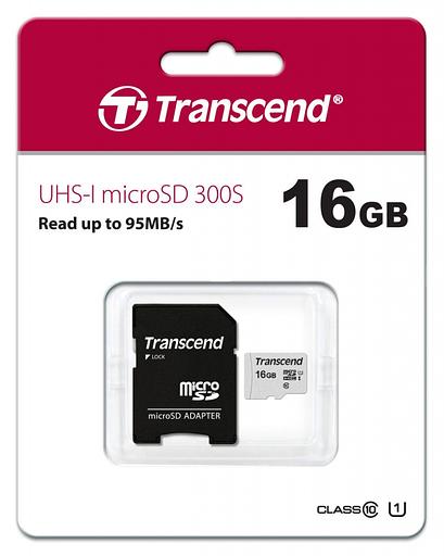 Карта памяти Transcend microSDHC 300S (TS16GUSD300S-A) фото 2