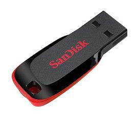 Флеш Диск Sandisk 32Gb Cruzer Blade SDCZ50-032G-B35 USB2.0 черный/красный фото 1