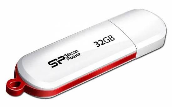 Флеш Диск Silicon Power 32Gb LuxMini 320 SP032GBUF2320V1W USB2.0 белый фото 1
