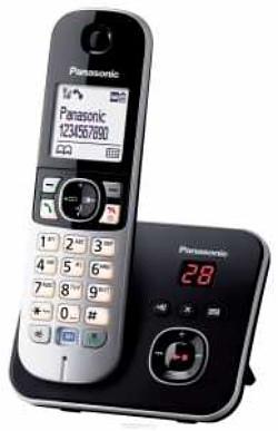 Р/Телефон Dect Panasonic KX-TG6821RUB черный автооветчик АОН фото 2