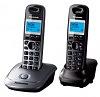 Р/Телефон Dect Panasonic KX-TG2512RU2 титан (труб. в компл.:2шт) АОН фото 2