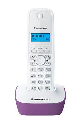 Р/Телефон Dect Panasonic KX-TG1611RUF фиолетовый/белый АОН фото 2