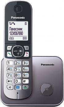 Р/Телефон Dect Panasonic KX-TG6811RUM серый металлик АОН фото 1