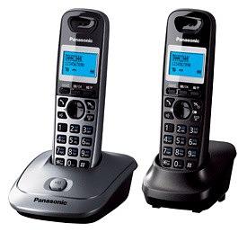 Р/Телефон Dect Panasonic KX-TG2512RU1 серый металлик (труб. в компл.:2шт) АОН фото 1