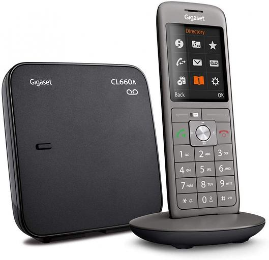 Р/Телефон Dect Gigaset CL660A SYS RUS черный автооветчик АОН фото 3
