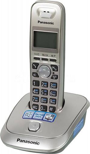 Р/Телефон Dect Panasonic KX-TG2511RUN платиновый/черный АОН фото 2