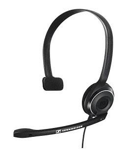 Наушники с микрофоном Sennheiser PC 7 черный 2м накладные USB оголовье (504196) фото 1