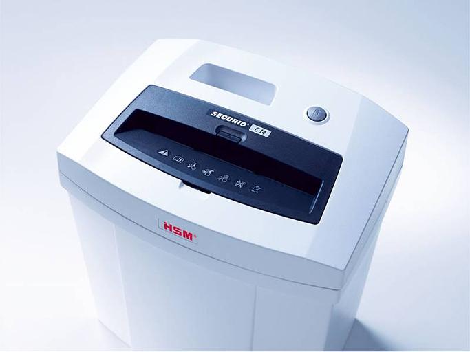 Шредер HSM Securio C14-3,9 (секр.Р-2)/ленты/14лист./20лтр./скрепки/скобы/пл.карты фото 5