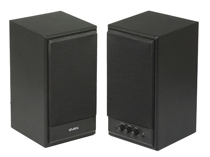 Колонки деревянные АС SPS-702 (40 Вт), Черный SVEN SPS-702 (SV-0120702BL) фото 2