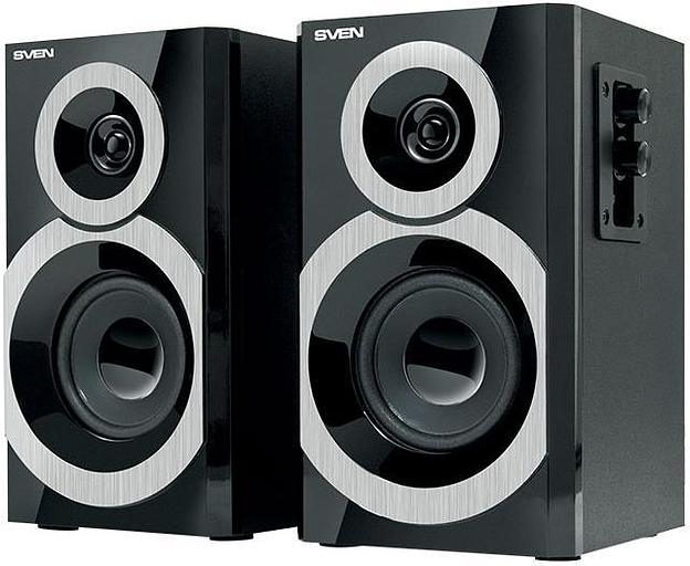 SVEN SPS-619, чёрный, акустическая система 2.0, мощность 2х10 Вт(RMS) SVEN SPS-619 Black (SV-011277) фото 1