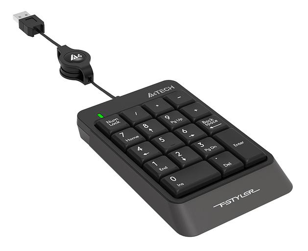 Числовой блок A4Tech Fstyler FK13 серый USB slim для ноутбука фото 2