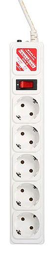 Сетевой фильтр Powercube SPG-B-10-WHITE 3м (5 розеток) белый (коробка) фото 2