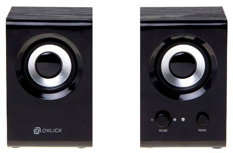 Колонки Оклик OK-160 2.0 черный 6Вт фото 2