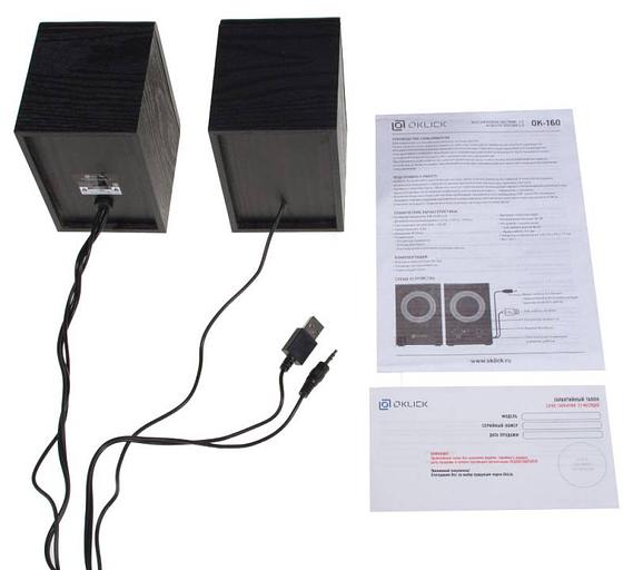 Колонки Оклик OK-160 2.0 черный 6Вт фото 9