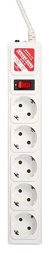 Сетевой фильтр Powercube SPG-B-6-WHITE 1.9м (5 розеток) белый (коробка) фото 2