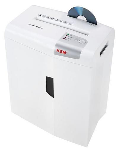 Шредер HSM ShredStar X10-4.5x30 (секр.P-4)/фрагменты/10лист./21лтр./скрепки/скобы/пл.карты/CD фото 4