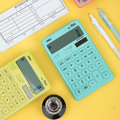 Калькулятор настольный Deli Touch EM01531 голубой 12-разр. фото 7