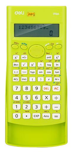 Калькулятор научный Deli E1710A/GRN зеленый 10+2-разр. фото 2